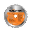 EVOLUTION 210MM TCT MULTIPURPOSE BLADE �24.95 Evolution 210mm Tct Multipurpose Blade
&nbsp;
Replacement Blade Fits: Rage3-s Multipurpose Sliding Mitre Saw & Rage3-s300 Multipurpose Sliding Mitre Saw.
&nbsp;
Advanced Tct Technology Enables
