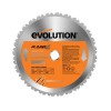 EVOLUTION 255MM TCT MULTIPURPOSE BLADE �29.95 Evolution 255mm Tct Multipurpose Blade
&nbsp;
Replacement Blade Fits: Rage3 Multipurpose Sliding Mitre Saw.
&nbsp;
Advanced Tct Technology Enables Steel, Aluminium And Wood (even Wood With Nails) 