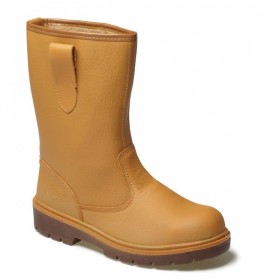 DICKIES FA23350 LINED SAFETY RIGGER BOOTS - TAN 12