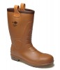 DICKIES FW13200  GROUNDWATER SUPER SAFETY BOOT BROWN SIZE 12 �21.95 Dickies Fw13200&nbsp;groundwater Super Safety Boot Brown Size 12
&nbsp;
Detail: Pvc Upper. And Nitrile Rubber Outsole. 
Polyester Fleece Lined With Two Leather Pull Up Loops. 
Cleated Sole. 
&nbs