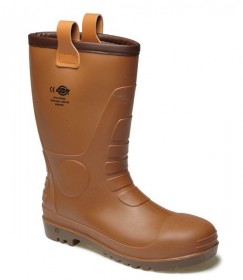 DICKIES FW13200 GROUNDWATER SUPER SAFETY BOOT BROWN SIZE 9