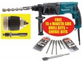 MAKITA HR2470X 780W 110V 3 MODE SDS-PLUS ROTARY HAMMER DRILL/CHISEL C/W CHUCK & ADAPTER �159.95 Makita Hr2470x 780w 110volt Sds-plus Rotary Hammer Drill/chisel C/w Chuck & Adapter
&nbsp;
***********promotion******************supplied With&nbsp;15 X Makita Sds Drill Bits And&nbsp;1 Chisel 