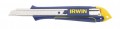 IRWIN STANDARD 9MM SNAP-OFF KNIFE WITH 5 BLADES �4.79 Irwin Standard 9mm Snap-off Knife With 5 Bladesauto-load Feature - As Used Blade Is Ejected, A Newblade Is Automatically Loaded Into Place.1. Push Slider Button Forward To Eject Used Blade.2. Move Sli