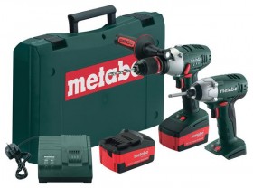 METABO LTX2 SB18LTX & SSD18LT TWIN PACK + 2 x 3AMP LITHIUM-iON BATTERIES, CHARGER & CASE