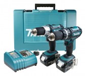 MAKITA LXT232 18V COMBI HAMMER & DRILL/DRIVER TWIN PACK WITH 2 x 3AMP LITHIUM-ION BATTERIES �299.95