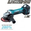 MAKITA BGA452RFE18VOLT LITHIUM-ION 115MM GRINDER �339.99 Makita Bga452rfe18volt Lithium-ion 115mm Grinder.

&nbsp;&nbsp;
Features:


No Load Speed: 10,000rpm

Slide Switch

Slim Motor Housing, Soft Grip

Externally Changeable Carbon Brushes

O