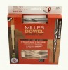MILLER DOWEL 2X DOWEL KIT 12.7x90MM �25.00 Miller Dowel 2x Dowel Kit 12.7x90mmmiller Dowel Joinery Is A Simple And Revolutionary Two-part System Consisting Of An Engineered, Stopped, Hardwood Dowel And A Matching Stepped Drill Bit. Joints Crea