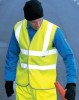 DICKIES HI-VIS WAISTCOAT LARGE - SATURN YELLOW �3.99 Highway Safety Waistcoat Dic Sa22010detail: Conforming To Bs En471 Class 2. Fabric - 150 Gms/metre Knitted Polyester.two 5cm Retro-reflective Strips Around The Body And One Over Each Shoulder. Velcro 