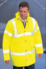 DICKIES HI-VIS SAFETY JACKET X-LARGE - SATURN YELLOW