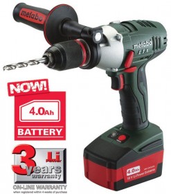 METABO SB18LTX 18VOLT POWER EXTREME IMPULS COMBI HAMMER 2 x 4AMP LION BATTERIES