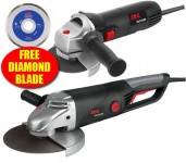 SKIL MASTERS 240V GRINDER BUNDLE 9371 115MM 750W & DIAMOND BLADE PLUS 9781 230MM 2000W �89.86