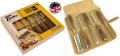 STANLEY  5 PIECE BAILEY CHISEL SET �69.95 Stanley&nbsp; 5 Piece Bailey Chisel Set
&nbsp;
Features:


Manufactured In Sheffield, England

Woodworkers Balance/weight Forward

Improved Blade Finish With New Grinding Centers

Pre-honed