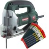 METABO STEB135 110V 720W  JIGSAW WITH TOP HANDLE & 10 PACKS OF BLADES FREE �139.95 Metabo Steb135 240v 720w Jigsaw With Top Handle & 10 Packs Of Blades Free
&nbsp;

Plus 10 Packs Of Metabo T101b Wood Blades Worth �49.90 Free!!

Robust Gear And Motor Design 
Powerful Cuttin