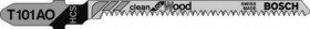 BOSCH T101AO JIGSAW BLADES CURVE CLEAN CUTTING 25 BLADES