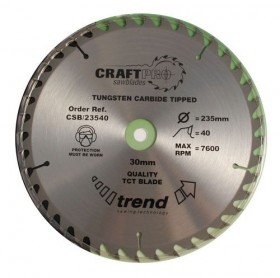 TREND 235X30X40T SAW BLADE 40 TEETH