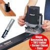 TREND HINGE RECESSING JIG + TR12 CUTTER + TREND CORNER CHISEL + CASE �199.95 Trend Hinge Recessing Jig
(router Not Included)
&nbsp;
*********promotion*******
&nbsp;
Package Deal:
&nbsp;
Hinge Recessing Jig + Tr12 Cutter + Trend Corner Chisel + Case
&nbsp;
&nbsp;



