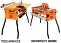 TRITON WCB220 WORKCENTRE 240V £374.95
The Triton Series 2000 Workcentre Is The Centrepiece Of The Triton Woodworking System. The Multi-function Workcentre And The Range Of Accessories Enable You To Create Professional Result