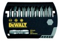 DEWALT DT7948 11PIECE TORSION BIT SETS �15.61 Dewalt Dt7948 11piece Torsion Bit Sets
&nbsp;

1 X No1, 2 X 2, 1 X 3 Phillips
1 X No1, 2 X 2, 1 X 3 Pozi
1 X 5.5, 1 X 6.5 Slotted
1 X Bit Holder