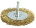 Wolfcraft 2110-000 Brass Wire Wheel 75mm x 6mm £4.43 For Rust Removal And Cleaning Of Metal And Stone.for Preparation Of Welding Or Soldering Work.brass Wire Brush For All Fine Grinding And Polishing Jobs.shank 6mm.brush Size 75mm.
