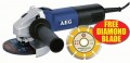 AEG WS6 240 Volt 115mm Mini Angle Grinder + FREE Diamond Blade �34.25 A.e.g. Power Tools Ws6 240 Volt Mini Angle Grinder 115mm Was �46.99 + Free Diamond Blade
&nbsp;
- Compact Design - Metal Gearbox For Long Service Life - Spindle Lock - Directed Exhaust Air - Flat Me