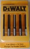 DEWALT DR9996 PACK OF 5 ROUTER CUTTERS 12.7 x 50MM 1/2INCH SHANK �49.99 Dewalt Dr9996 Pack Of 5 Router Cutters 12.7 X 50mm 1/2inch Shank
&nbsp;
Features:
&nbsp;
5 X 50mm X 12.7mm Plunge Tip Router Cutters For Use With The Dewalt Work Top Jig
&nbsp;