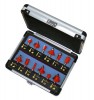 FAITHFULL 12PIECE 1/4INCH SHANK TC ROUTER BIT SET IN ALY CASE �18.95 Faithfull 12piece 1/4inch Shank Tc Router Bit Set In Aly Case
&nbsp;
Features:
A Boxed Set Of 1/4in. Router Bits With 12 Different Cutter Shapes Which Enable The Creation Of A Variety Of Profiles, 