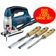 BOSCH GST 135 BCE 240V 720W JIGSAW + FREE 3 PIECE CHISEL SET! �126.26