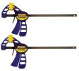 Irwin Quick-Grip Micro Clamps 2 x 4in (Pair) T53006el7 �16.99 Irwin Quick-grip Micro Clamps 2 X 4in (pair) T53006el7
&nbsp;
Features:
&nbsp;
4in Capacitynon Marking Padssimple One-handed Operationquick Release Trigger