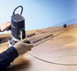 TREND ROUTER COMPASS 650MM �43.05 Trend Router Compass 650mm The Router Compass Is Used For Cutting Circles And Arcs From 100mm Up To 610mm Radius. Made From Clear Acrylic With A Printed Graduated Scale For Precise Radius Setting. Fit