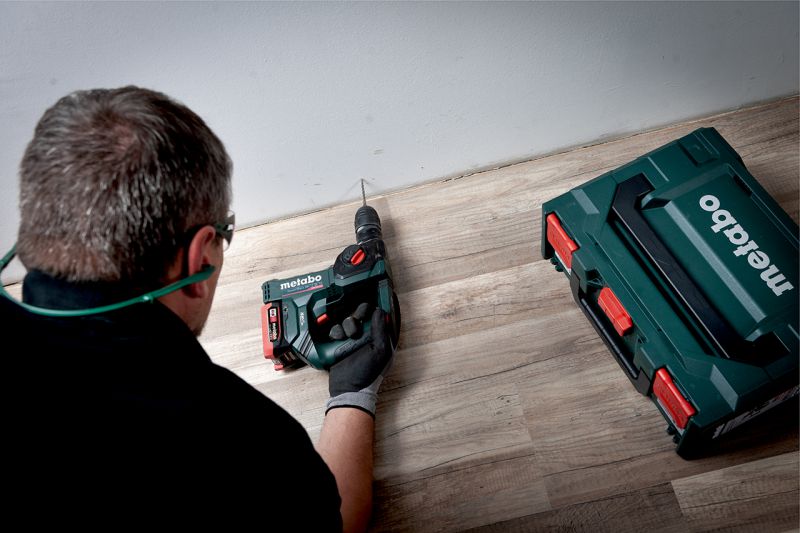 Metabo PowerMaxx BH12BL 16 Brushless SDS Hammer 2 x 12V LiHD 4.0Ah SC30 Charger MetaBOX 145 at D M Tools