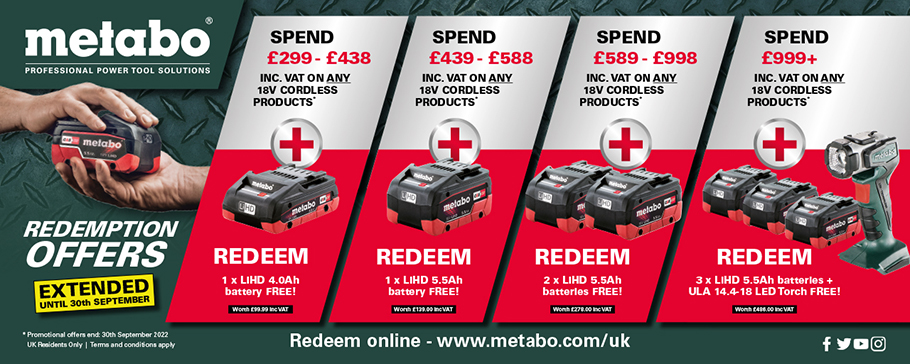 Metabo Redemption Offers 2022