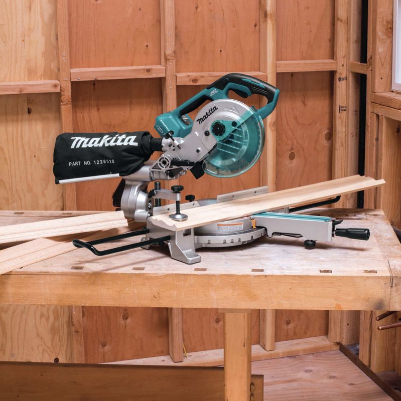 Makita DLS714NZ 36V (18v x 2) Li-ion Cordless Brushless Mitre Saw Body  Only, at DM Tools