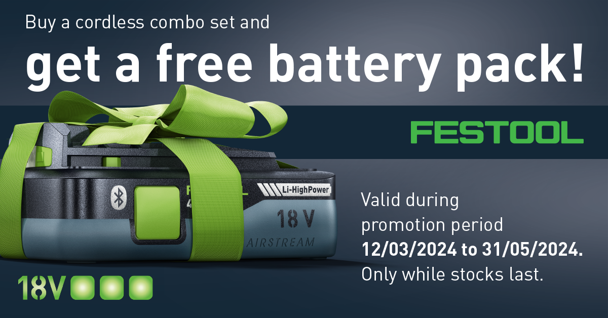 Festool Combo Set Free Battery promo