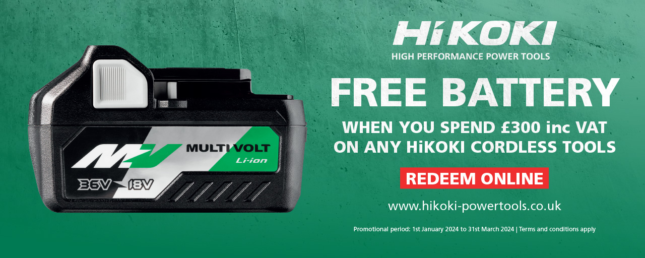 HiKoki FREE Battery Offer