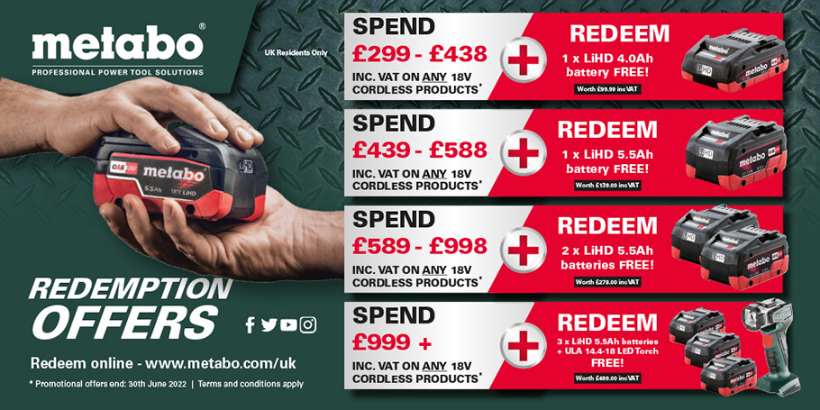 Metabo Redemption Offers