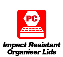Impact Resistant Organiser Lids