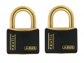 ABUS T84MB/40 40mm Black Nautic Rustproof Padlock Twin Pack Carded £34.99 The Abus T84mb Series Padlocks Have A Solid Brass Body And Shackle With Non-corrosive Inner Components. Precision Pin Tumbler Cylinder With A Paracentric Keyway For Increased Protection Against Manipu