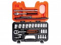Bahco S240 Socket Set of 24 Metric 1/2in Drive £64.99 
Bahco S240 Socket Set Of 24 Metric 1/2in Drive



The 24 Piece Bahco 1/2in Square Drive Metric Socket Set Featuring Dynamic Drive Profiles. The Sockets Are Made From Chrome Vanadium With A Chrom