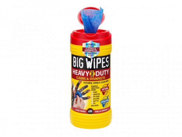 Big Wipes 4x4 Heavy-Duty Cleaning Wipes Tub of 80