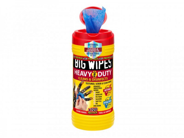 Big Wipes 4x4 Heavy-Duty Cleaning Wipes (Pro Pack 120)