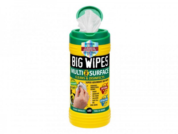 Big Wipes Green Top 4x4 Multi Surface Cleaner Tub of 80