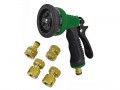 Faithfull Garden Spray Kit 5pc £33.99 The Faithfull Garden Spray Kit Is The Ideal Watering Accessory Starter Kit For Making The Best Use Of A Garden Hose.  The Spray Gun Delivers 9 Patterns - Cone, Fan, Flat, Angle, Jet, Mist, Soaker, Sho