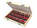 Faithfull TC Router Bit Set 30pc 1/4 Shank  In Carry Case £66.99 The Faithfull 30 Piece Router Bit Set With 1/4in Shank. Tungsten Carbide Tips Ensure Long Life And The Storage Case Provides A Safe Place To Store The Bits When They Are Not Being Used. Different Cutt