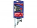 Faithfull Ratchet Combination Spanner Flex Head Set of 6 £31.99 These Faithfull Chrome Vanadium Spanners Have Flexible Ratchet Heads, Which Can Turn Through 180â°, Allowing Them To Be Used In More Awkard To Reach Places At Any Angle.
Each Spanner Has