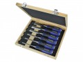 Faithfull Soft Grip Chisel Set + Storage Box, 6 Piece £39.99 The Faithfull Soft Grip Wood Chisels Are Ideal For The Professional Tradesman Or Keen Diy Enthusiast. Each Blade Is Manufactured From Drop-forged Chrome Vanadium Steel That Is Hardened And Tempered To