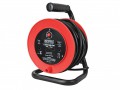 Faithfull Power Plus Open Drum Cable Reel 240 Volt 15 Metre 13 Amp 2 Socket £29.99 An Open Drum 240v Cable Reel With A Heavy-duty Plastic Drum On A Sturdy Steel Frame With An Integral Carry Handle And Rotating Winding Knob, Which Is Popular With Both Trade And Diy Users. The Drums D