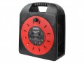 Faithfull Cable Reel 50m 13a 2 Socket 240v E/reel £52.99 A Robust Semi-enclosed Easy-reel That Accurately Guides The Cable Onto And Off The Drum And Ensures That The Cable Is Protected While In Storage Or Transit But Also Safe While In Use, Using A Thermal
