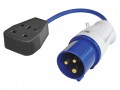 Faithfull Power Plus 240v Fly Lead With 35cm Lead £9.59 The Faithfull Fppflylead Fly Lead Converts A 240v, 16a 3-pin Plug To A 240v, 13a 3-pin Socket. It Is Ideal For Camping, Caravanning And On-site Generators.  Lead Length: 35cm.