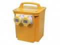 Faithfull Power Plus Transformer 3.3kva Dual Socket £76.95 The Faithfull Power Plus Tran33a Is A 16 Amp 3.3kva Twin Outlet Transformer, Ideal For Site Use.
It Has A Heavy-duty Grp Weatherproof Case Which Is Rated To Ip44. It Has A Resettable Thermal Overlo