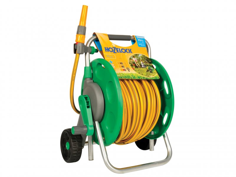 Hozelock 2434 60m Assembled Hose Cart & 30m of 12.5mm Hose, at D&M Tools